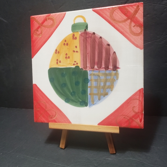 MARCO E CRISTINA (Italy) Christmas Tile/Trivet Decor - Picture 1 of 4